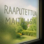 Raaputettua maitolasia